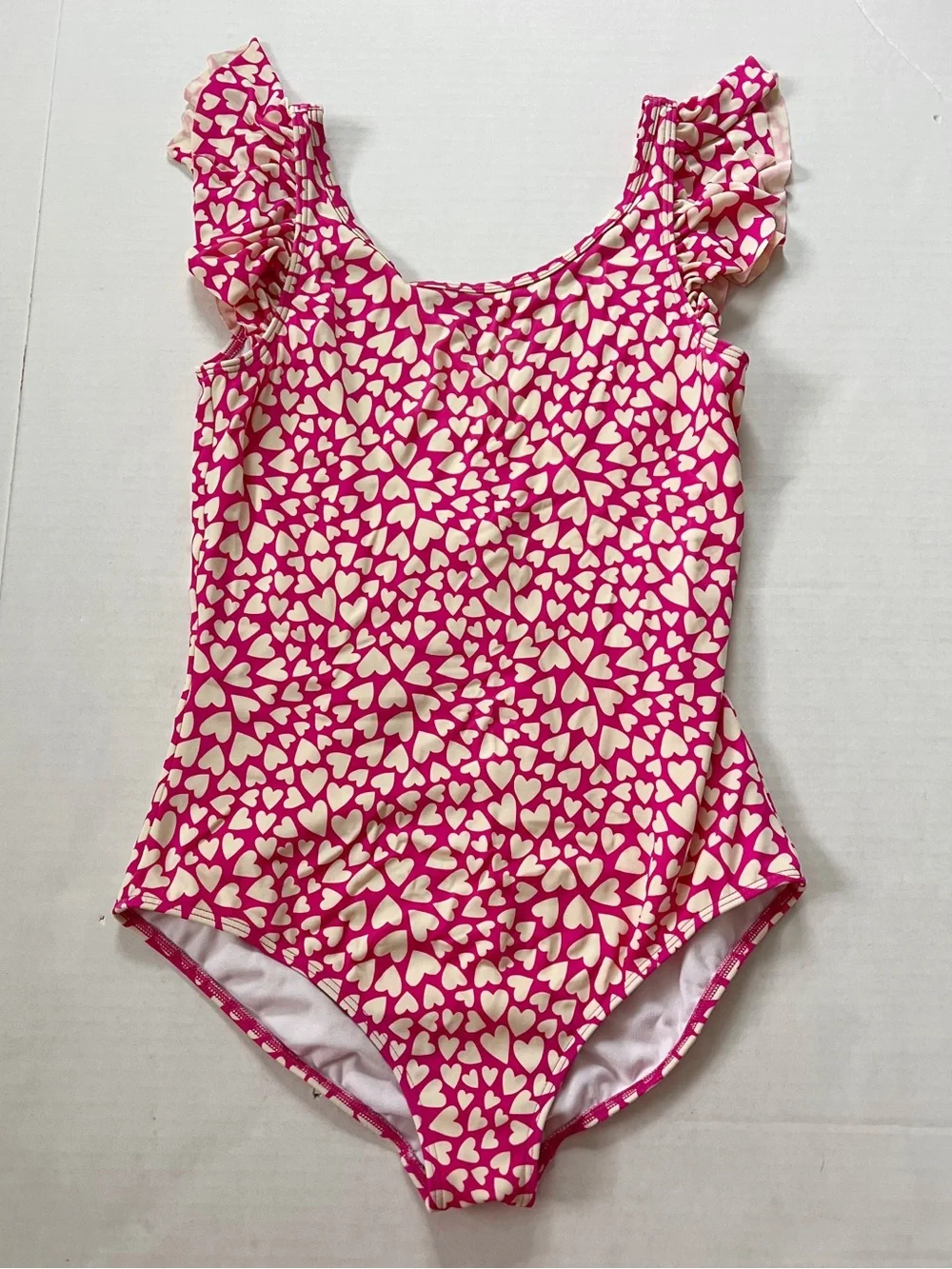 Boden Flutter Sleeve Heart One Piece Swimsuit